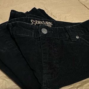 St. John’s Bay Corduroy black women’s petite